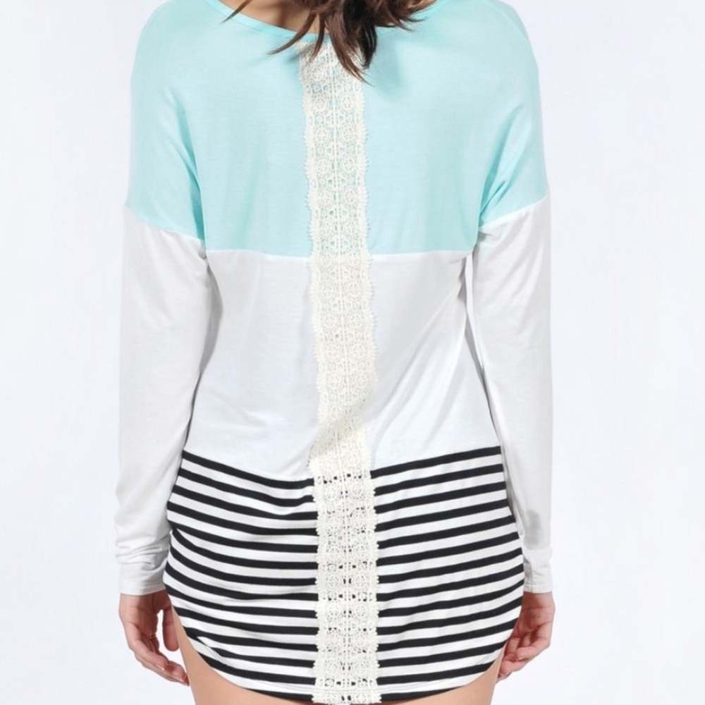 Ladies Hyfve color block long sleeve. Siz S